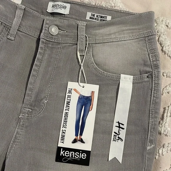 Kensie Jeans skinny gray jeans NWT - Picture 2 of 4